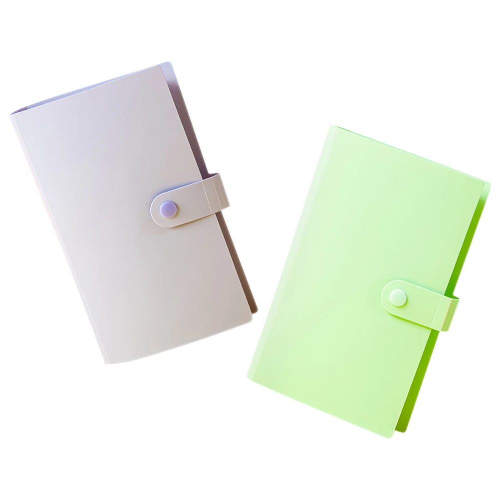 

2pcs Banknote Collection Book 200 Slots Currency Holder Bill Commemorative Cash Album Green Purple Portable Storage Coin Book