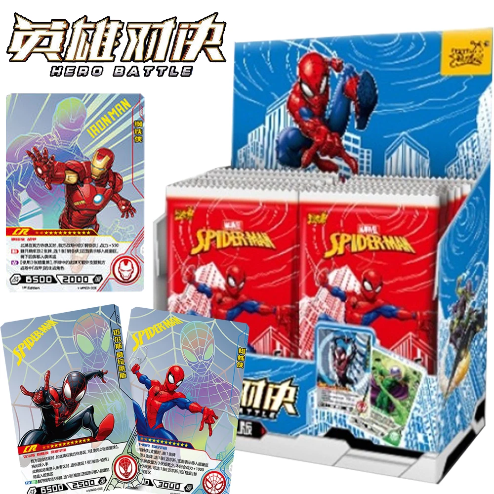 

KAYOU Marvel Card Spider Man Universe Characters Rhino Sandman Legendary Edition Game Trading Battle Rare Puzzle Card Kids Gifts