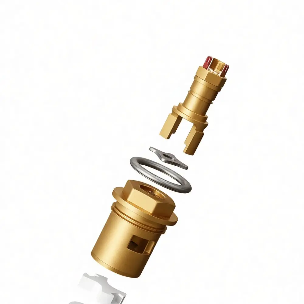 Silver Copper Alloy Faucet Adapter Automatic Shut Off Valve Snap Fit Connector Durable Pipe Fitting For Laundry Machine