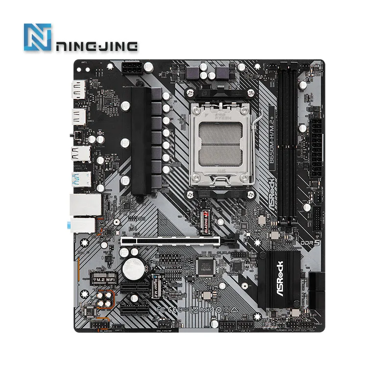 ASROCK B650M-H/M.2+ New Motherboard, AM5, LGA 1718, AMD B650