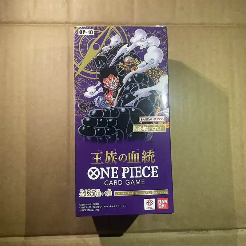 Bandai One Piece OP10 Royal Blood Tcg Booster Pack Japanese Version Collectible Trading Cards Luffy Made In Japan Card Game