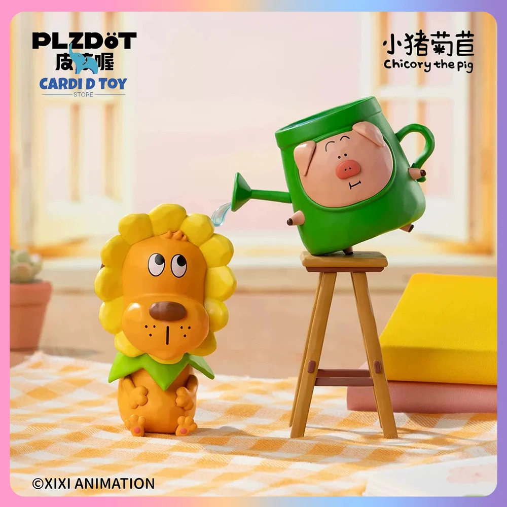 

New Genuine Chicory Pipi Blind Box Plzdot Anime Figures Desktop Ornament Gift Chicory & Pipi'S Wonderful Daily Life Mystery Box