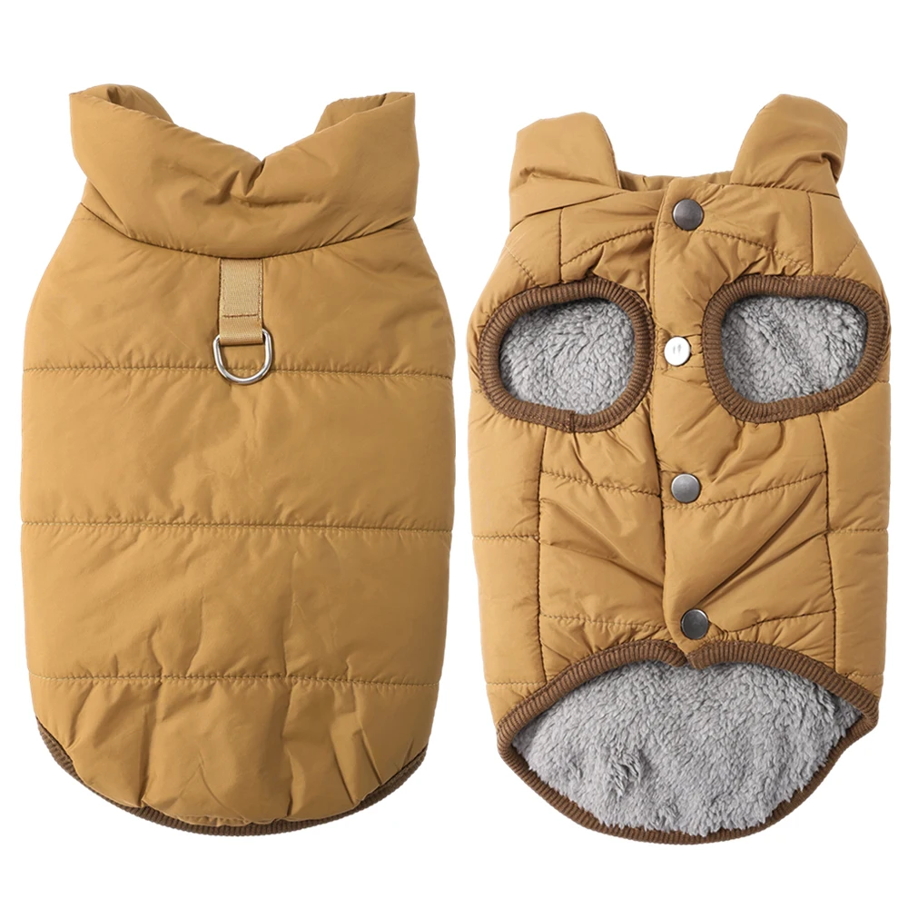 Winter Clothes For Small Medium Dogs Soft Padded Puppy Cat Jacket Coat With Fleece Chihuahua French Bulldog Outfits Pet Costume