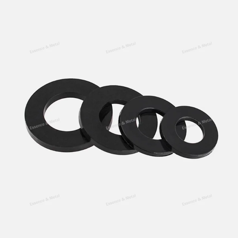 50-500Pcs Black Nylon Flat Washers M2/M2.5/M3M4M5M6M8M10M12M14M16/M18/M20 Plastic Insulating Washers Corrosion-Resistant Washers