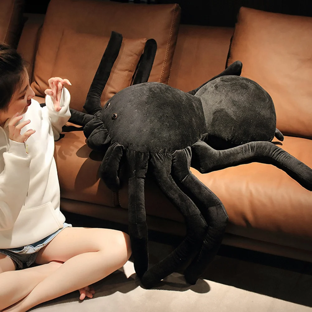 

Stuffed Animal Plush Pillow Spider Toy Giant Dropshipping Black Animals for Teens