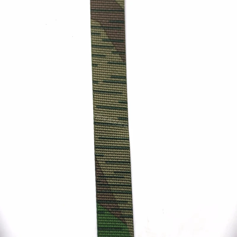 1 Meter Long 2.5cm Width German Splintertarn Camouflage Webbing Non-elastic Strips Tactical Bag Polyester Straps Belt Molle DIY