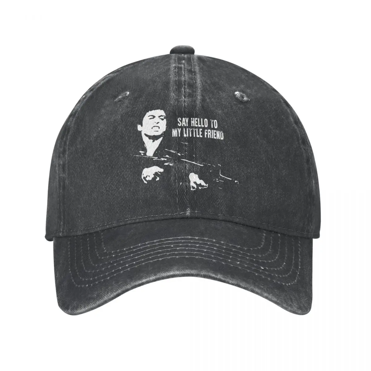 Scarface Film Say Hello To My Little Friend Baseball Caps Distressed Denim Tony Montana Snapback Hat Men Women Summer Hats Cap