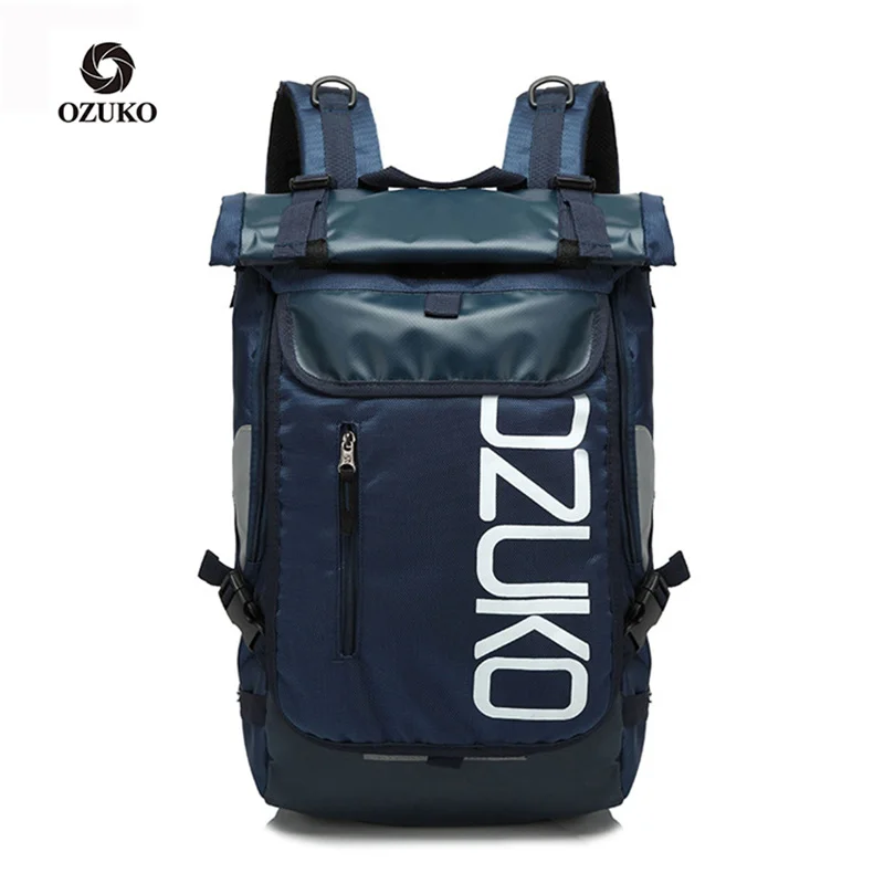 OZUKO Backpack 49*28*14 Men 15.6 inch Laptop Water  Schoolbag for Teenager  Student Backpacks Male Travel Mochila Fashion