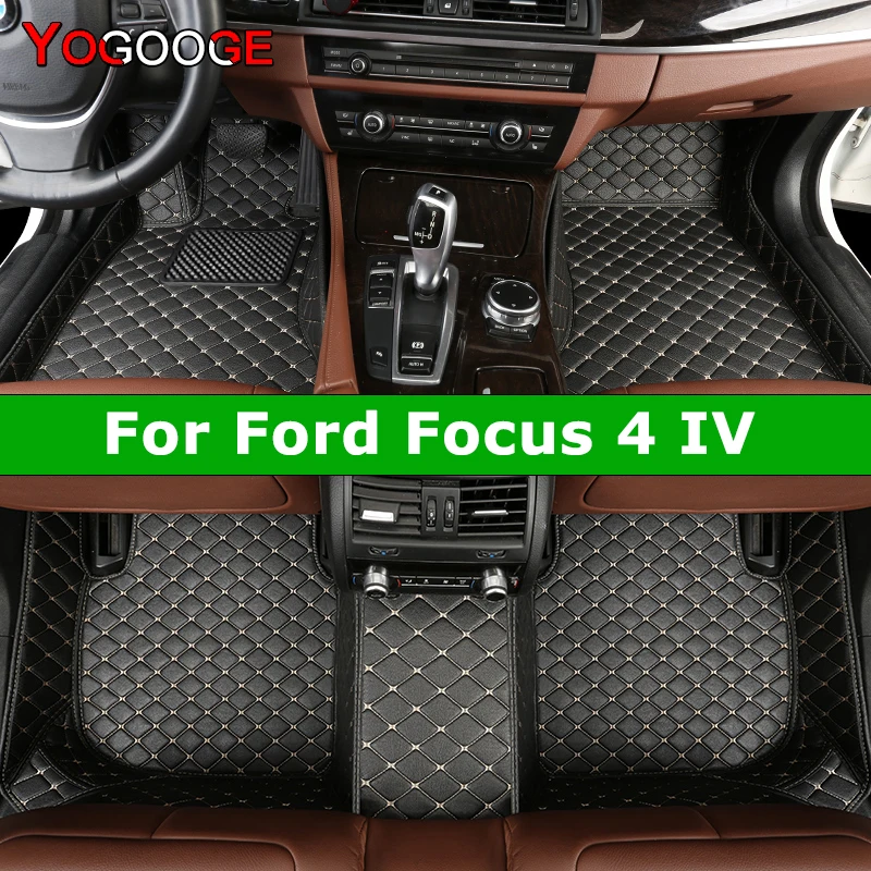 YOGOOGE Custom Car Floor Mats For Ford Focus MK4 2019-2023 Auto Carpets Foot Coche Accessorie