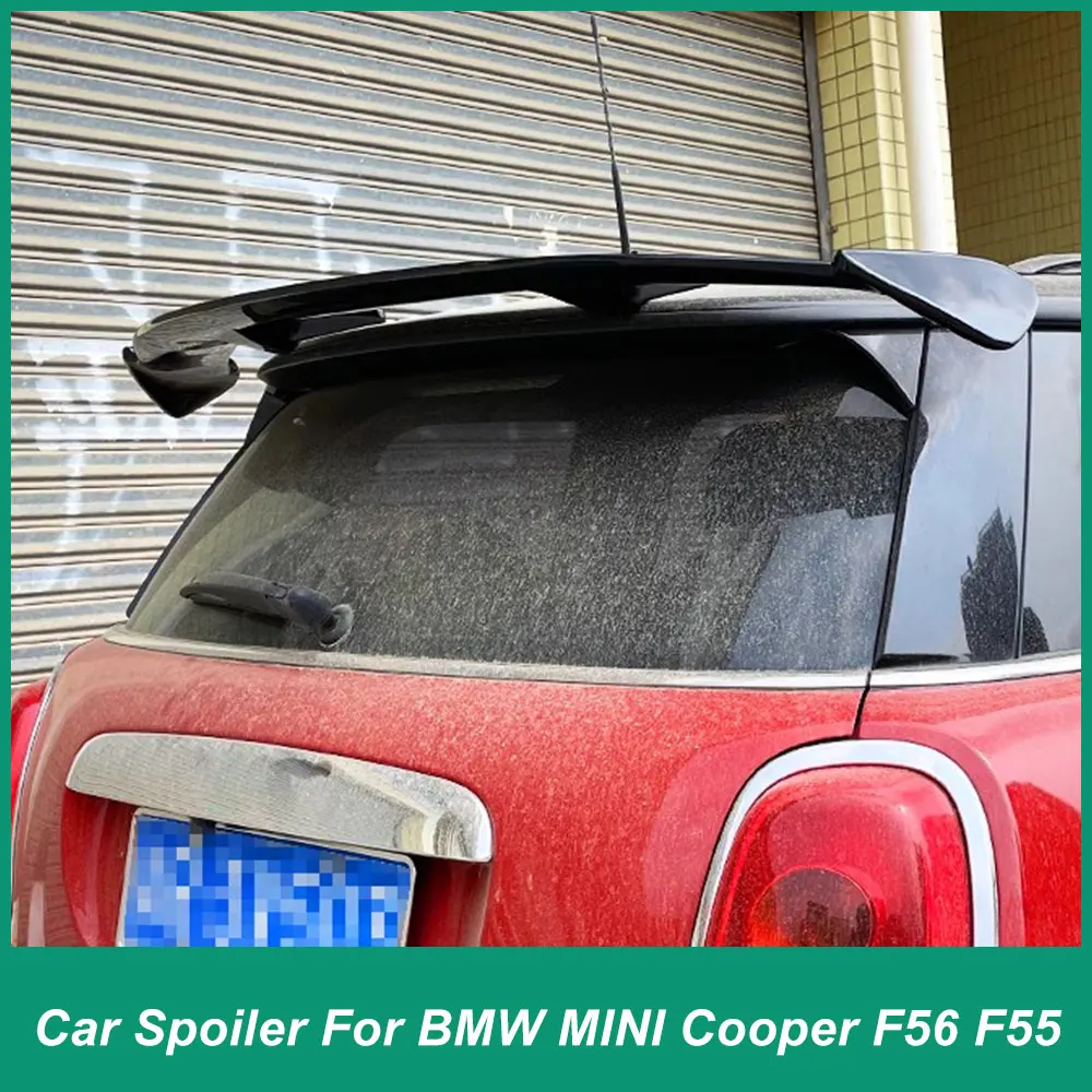 

Задний спойлер для крышки багажа BMW MIMI Cooper F56 F55 JCW R50 R56 2003-2023, стильный высококачественный черный спойлер из АБС-пластика для автомобиля