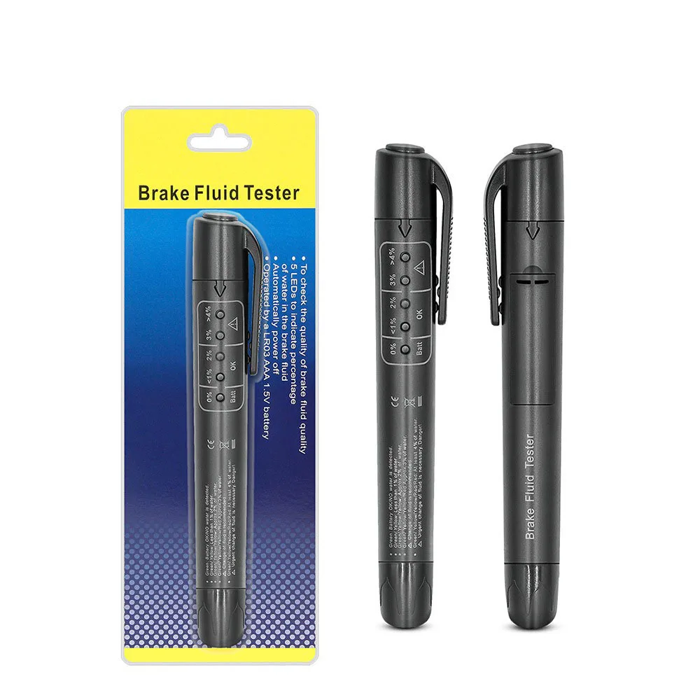 Auto Liquid testing Brake Fluid Tester Pen For DOT3/DOT4 LED Accurate Brake Oil Test Quality Check Automotivo Car Accessories