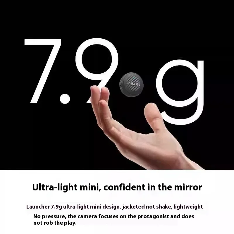 Insta360 X5 Mic Air Transmitter 48khz جودة عالية للحد من الضوضاء التوافق مع التدفق 2 Pro تسجيل مخصص Upport بنقرة واحدة