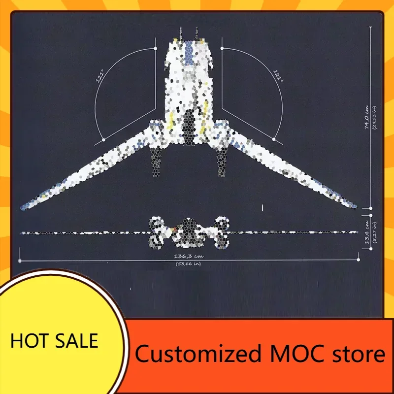 3308PCS Hot Selling U-WING UT Space War Militaire MOC Battle Holiday Verjaardag DIYAssembly SpaceShip CityArchitecture Gift Kid Age