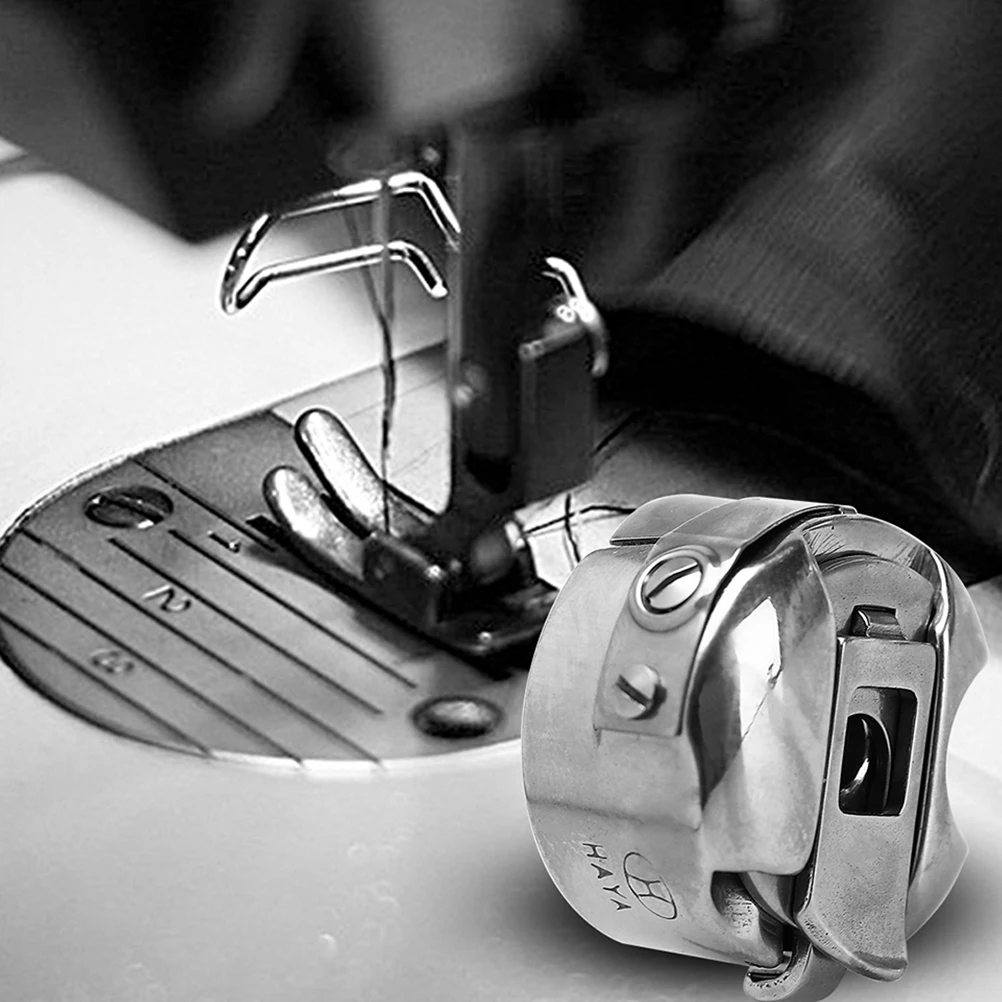 

4Pcs Sewing Machine Bobbin Case Metal Professional Replacement for Household Mini Straight Stitch Machines