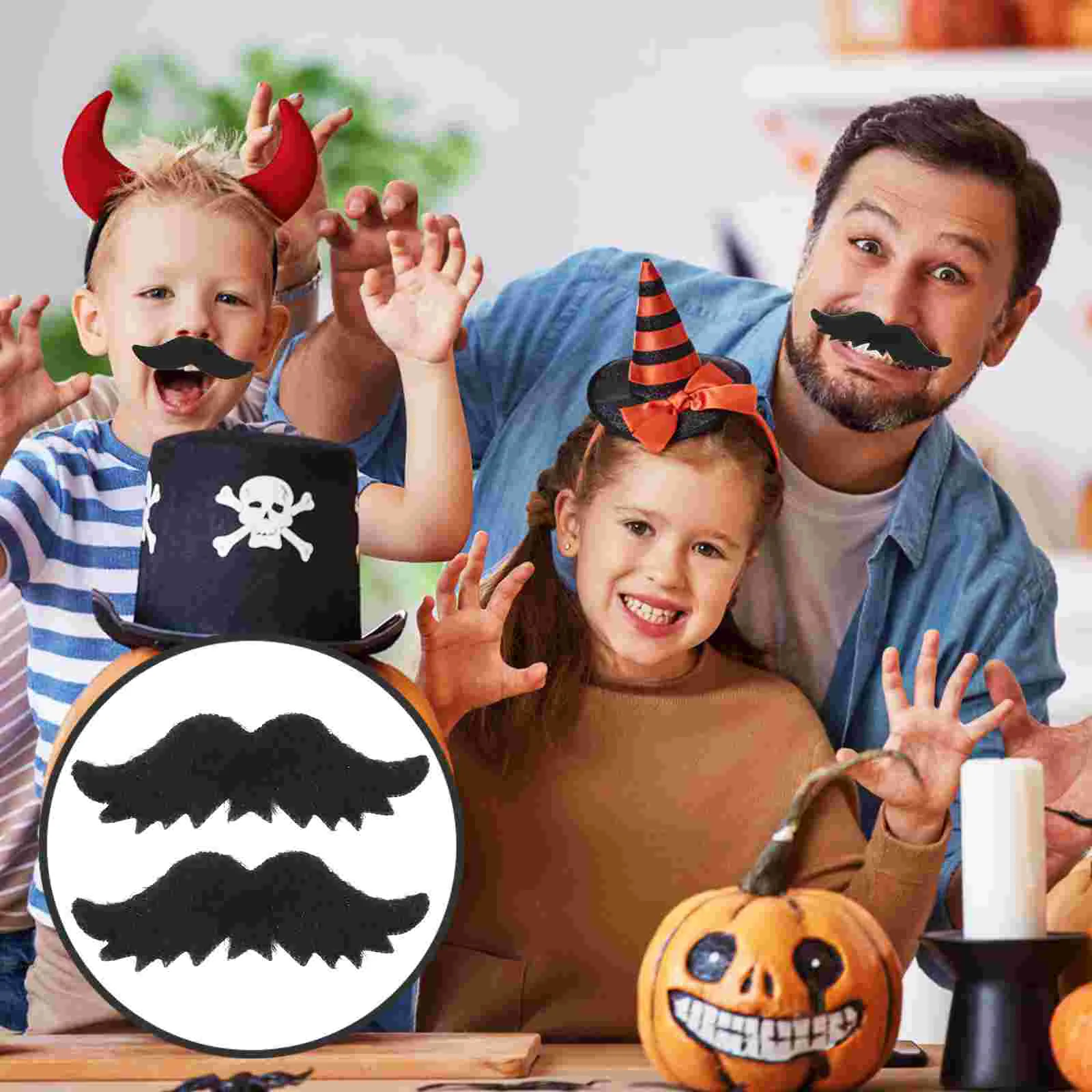 

24 шт. искусственные Мусы для бороды костюм Мужская одежда костюмы на Хэллоуин новинка самоклеящийся макияж