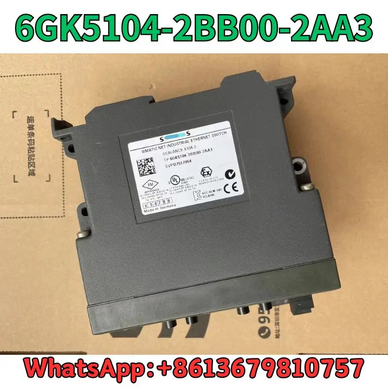 Interruptor usado 6GK5104-2BB00-2AA3, teste a APROVAÇÃO, transporte rápido