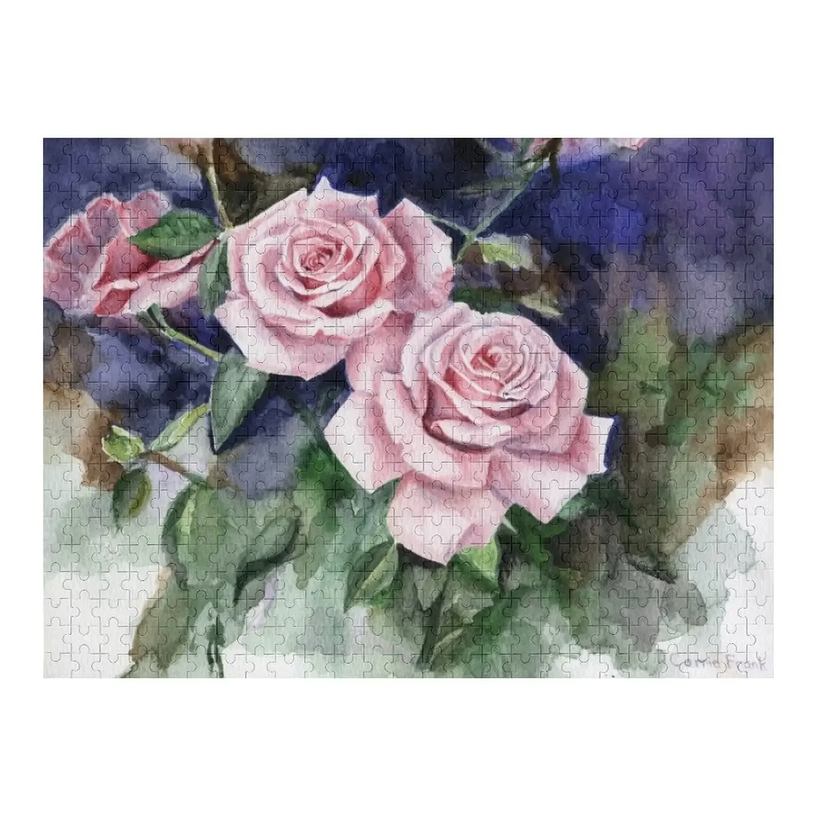 

Watercolor Rose Painting - What's in a Rose Jigsaw Puzzle Animal Wooden Decor Paintings Puzzle