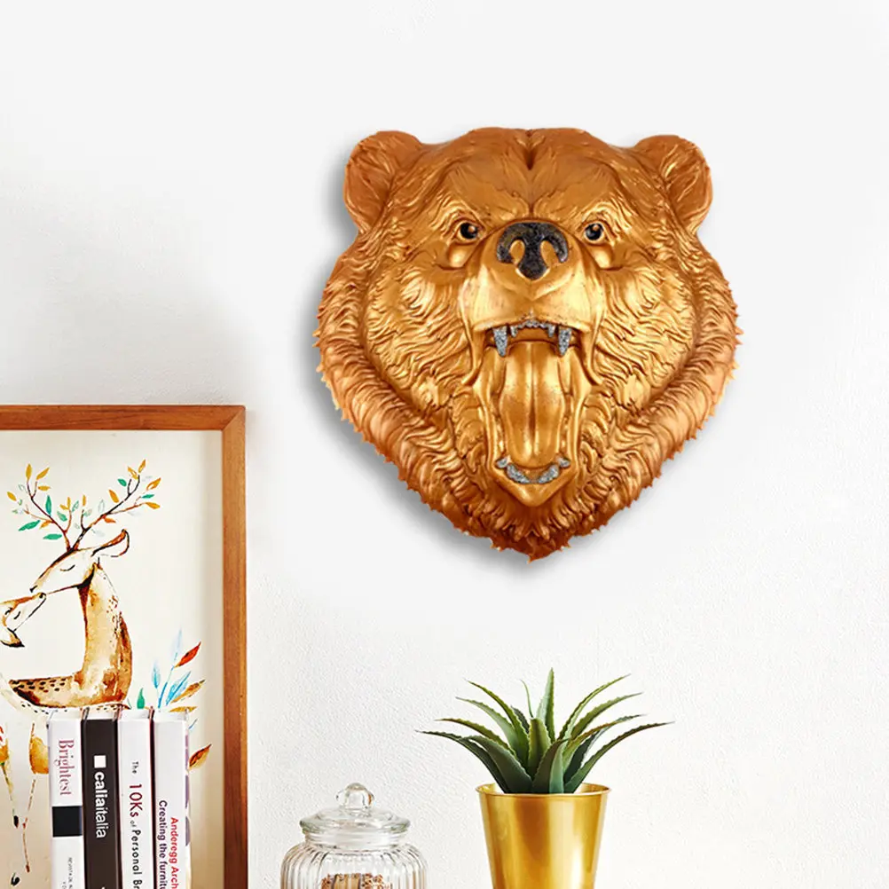 Bear Head Silicone Mold 3D Detailed Design for Epoxy Resin Crafting DIY Jewelry Accessories Desktop Decor Drop Casting Mold view 6