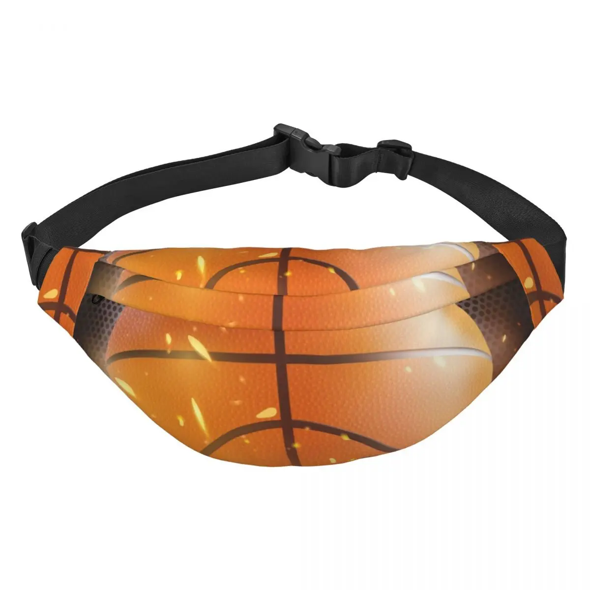 Custom Fashion Basketball Sports Pattern Fanny Pack Men Women Sling Crossbody Waist Bag for Traveling Phone Money Pouch