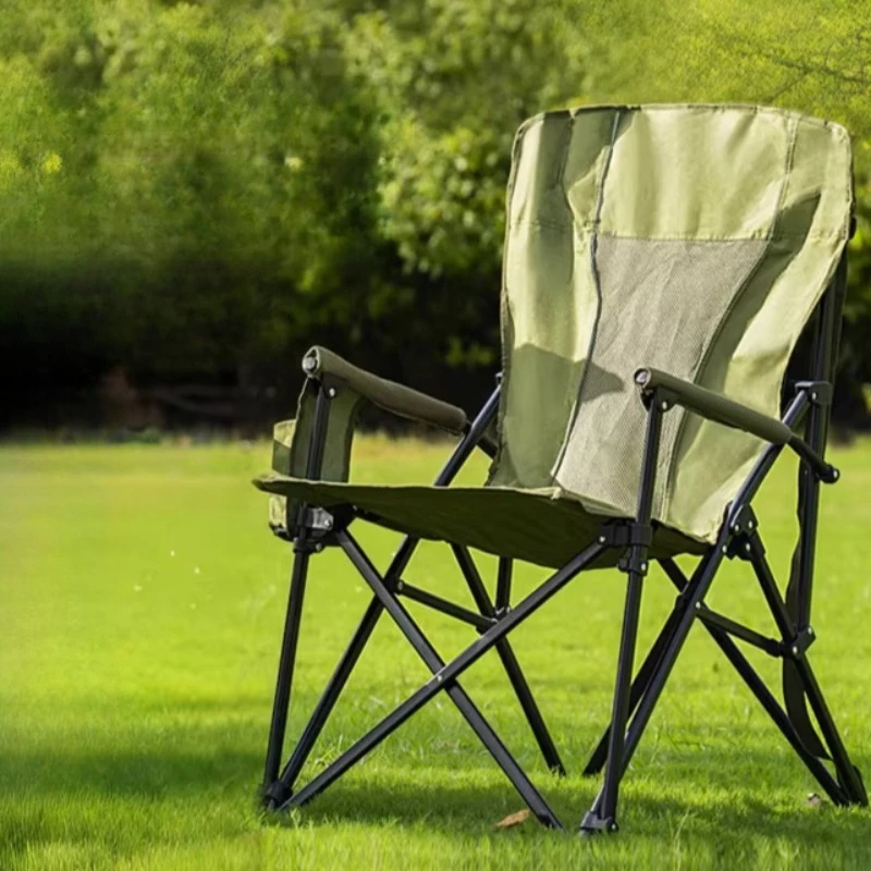 

Portable Folding Camping Chair Fishing Armchair Lightweight Camping Chair Outdoor Backrest Silla Al Aire Libre Camping Supplies