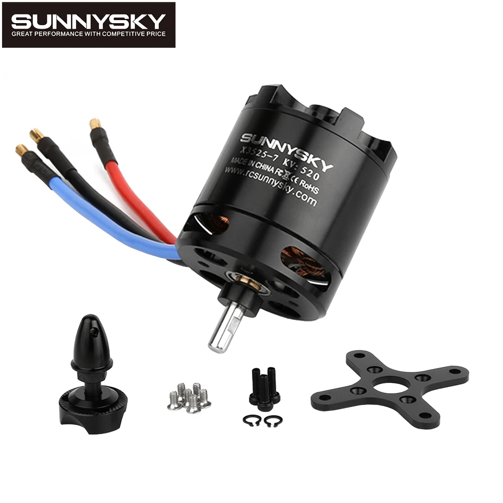 SunnySky X3525 520KV/720KV/880KV X-series Brushless Motor 5.0mm Shaft For FPV Multicopter Quadcopter