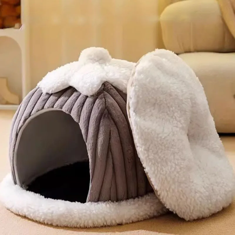 

Pet Sofa Winter Warm Pet Cat Kennel Plush Thickened Mat Deep Sleep Comfortable Soft Breathable Niche Pour Chien Furniture