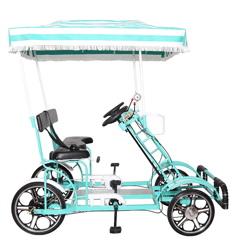 Scenic area multi-person cycling bicycles can be installed scan code lock four-wheel bicycle outdoor