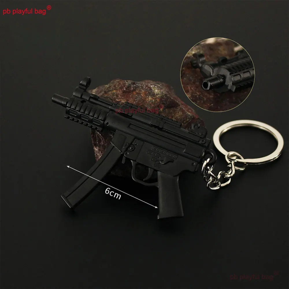 Mini modello di arma pendente G36C MP5K modello di pistola portachiavi decorazione in metallo pendente CS gioco collezione giocattolo regalo di Natale per bambini ZG392