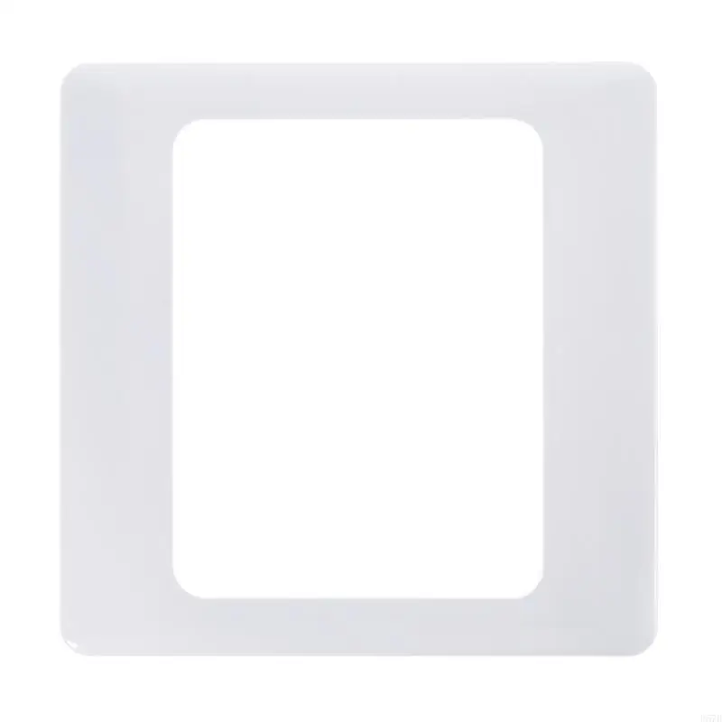 367d pared eléctrico Socket Panel cubierta en blanco PARA PARA PLATA ABS Bisel