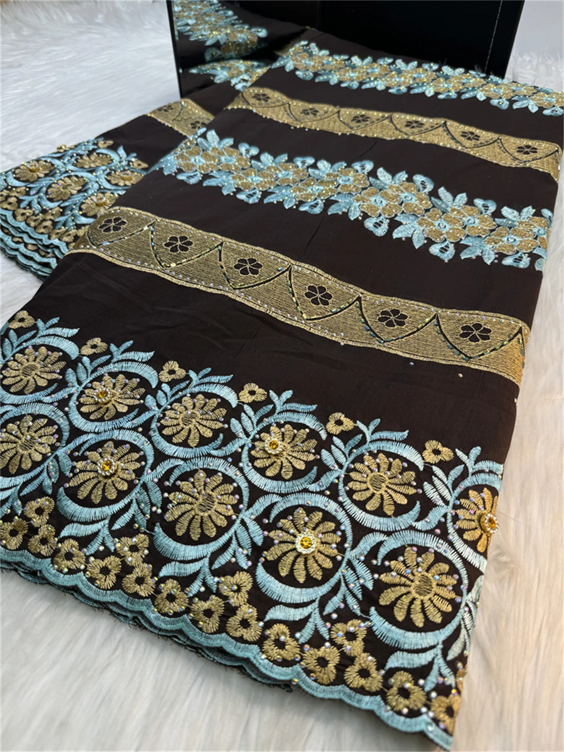 

African 100% Cotton Swiss Voile Lace In Switzerland Hot Sale Nigerian Stones Lace Fabric For Sewing Women Evening Party Dress