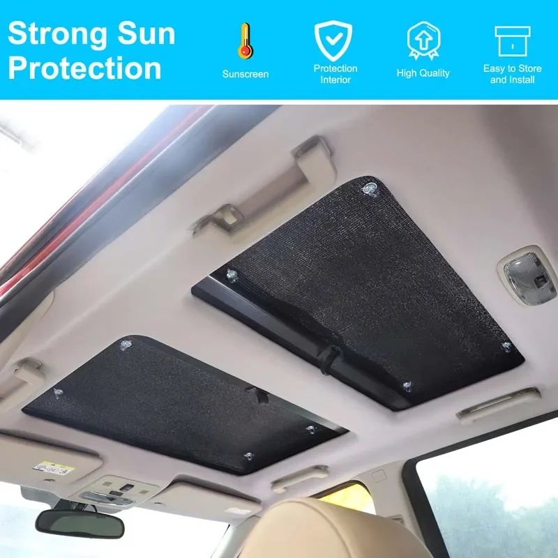 Aluminum Foil Car Skylight Roof Sunscreen Heat Insulation Pad Car Accessories for Land Rover Freelander 2 2007-2015 3