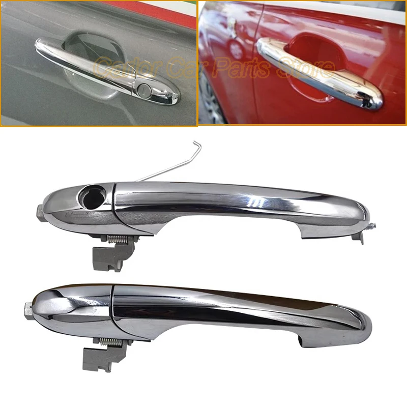 

Хромированная наружная дверная ручка (левая/правая) для Fiat 500/500C 2007-2018, 1 шт., 68069943AC, 68069942AB