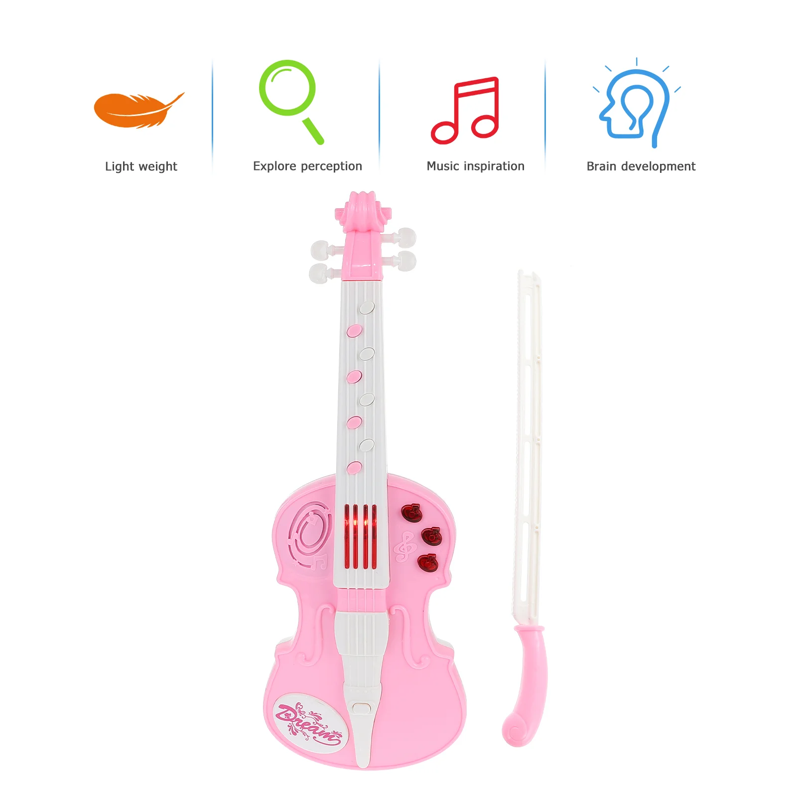 Violon électronique en plastique ABS pour bébé, jouet pour enfant en bas âge, instrument de musique