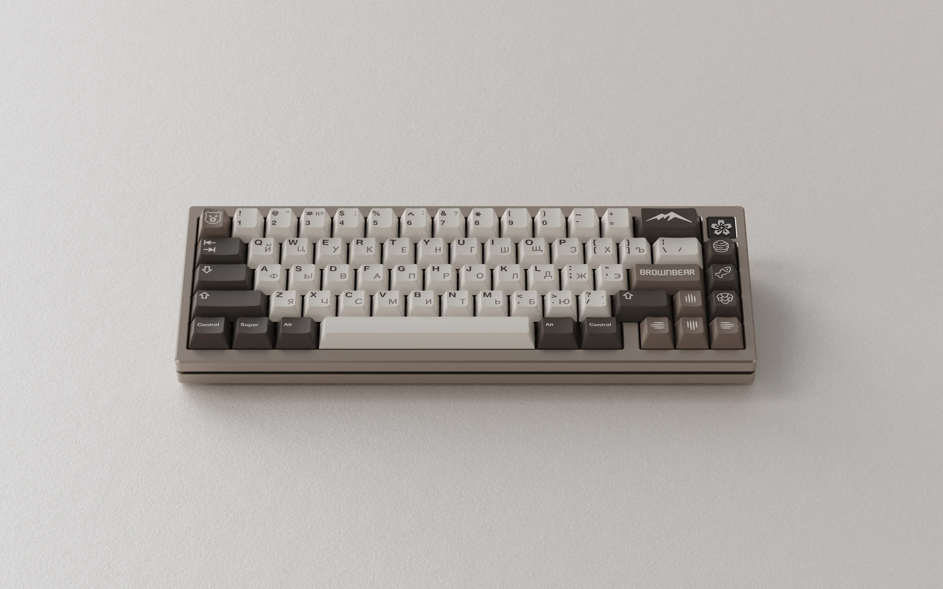 

R2 original two-color, Russian three-color keycaps, mechanical keyboard keycaps