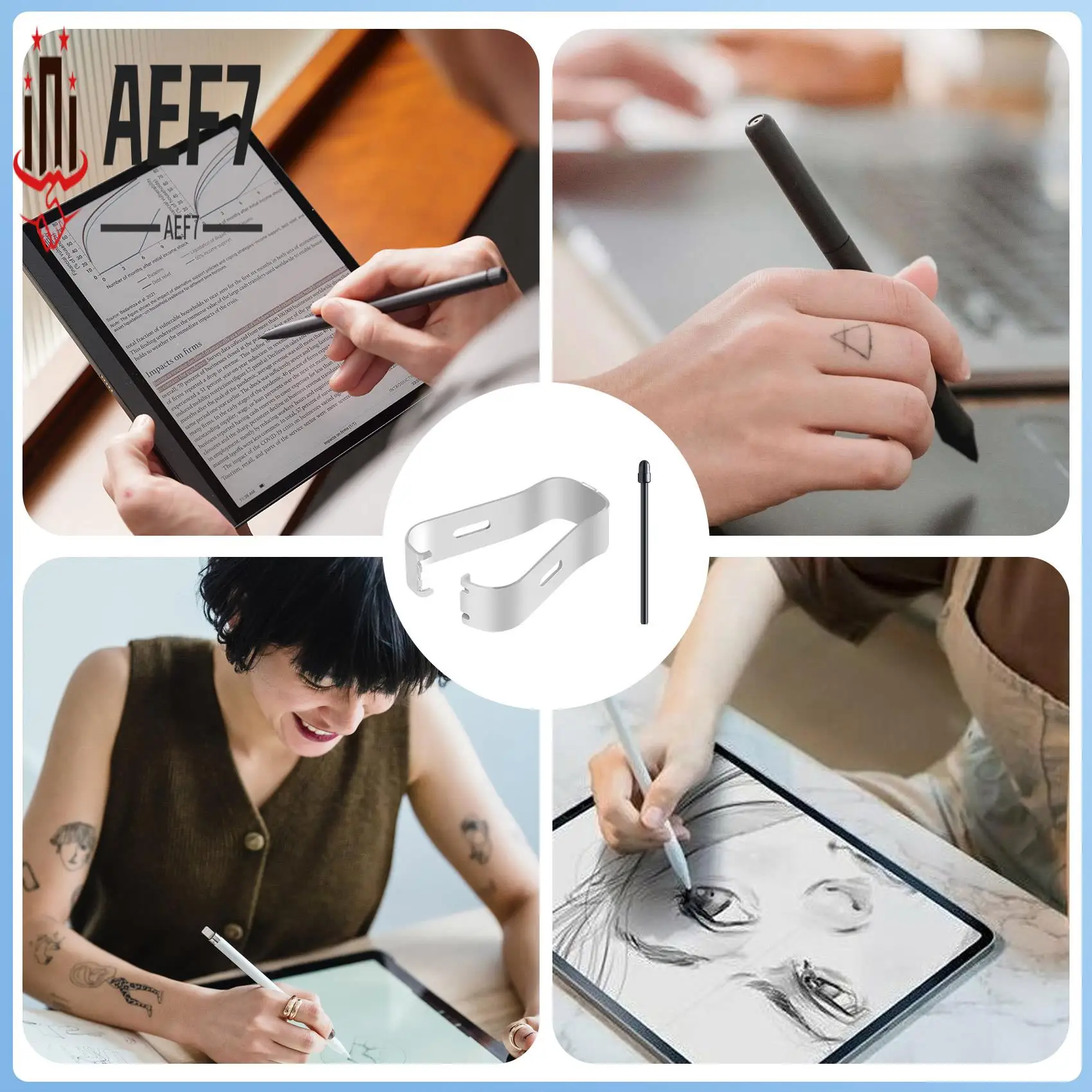 

AEF7-(10 шт.) Насадки для маркеров/наконечники Мягкие насадки для ручек для замечательного стилуса (2 (черные)