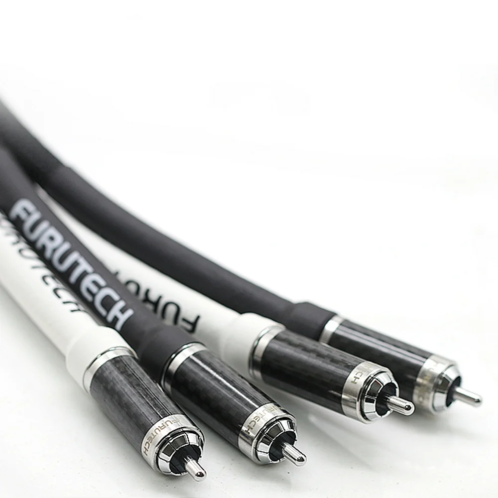 FURUTECH audio cable amplifierSelf-locking A/V RCA CF-102 connector μ-P2.1 OCC power A pair HIFI CD fever amplifier amp