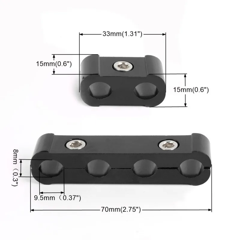 Suitable for automotive modification parts,  plug wire separator, ignition wire fixed separator 4 holes