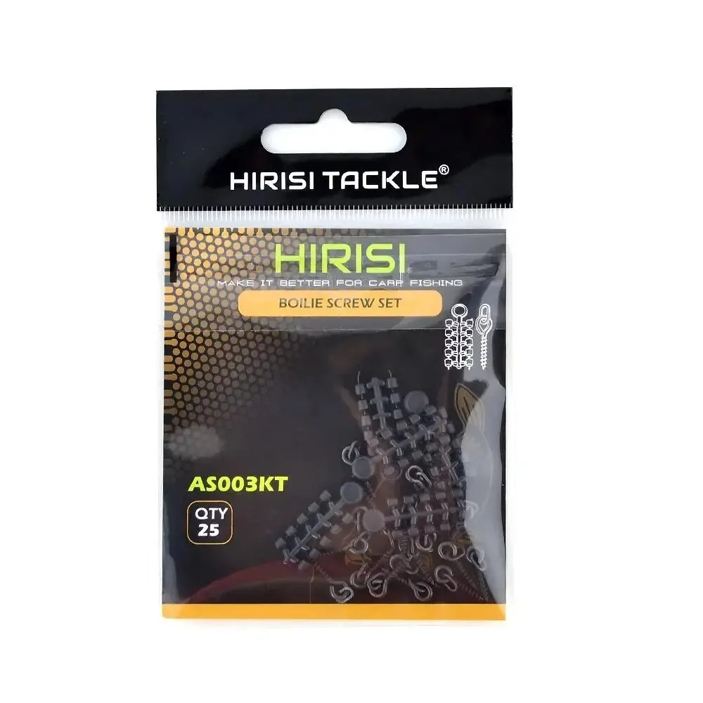 Hirisi 50pcs Rubber Beads for Carp Fish Hook Carp Fishing Accessories Fish Hook Stoper 20pcs Fishing Boilie Screw Chod Rigs image 6