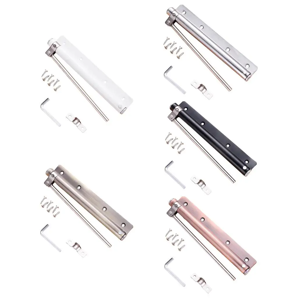 Stainless Steel Spring Door Closer Self-Closing Surface Mount Adjustable Door Closing Device 25kg Door Close Accessories