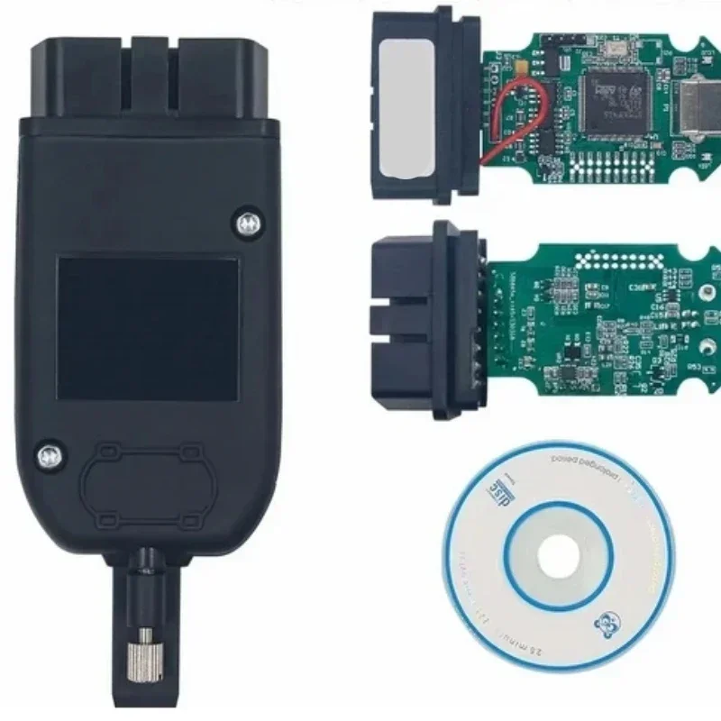 Ultimo V24.7 HEX V2 interfaccia USB Unlimited VINs ATMEGA162 Scanner OBD2 HEX V2Cable Car ForVaG strumento diagnostico multilingue