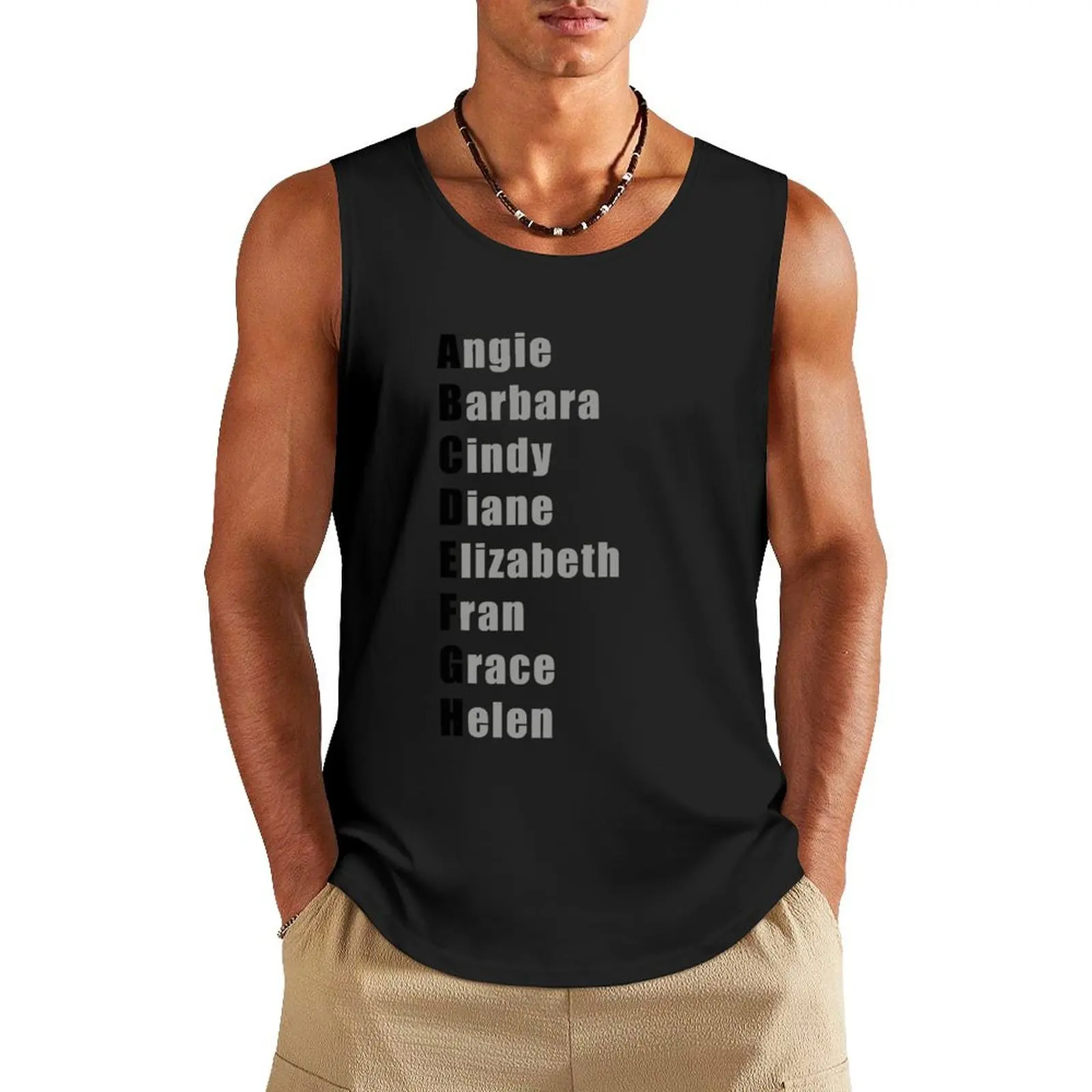 CrossFit Girls Alphabet Tank Top t-shirts for men gym wear men