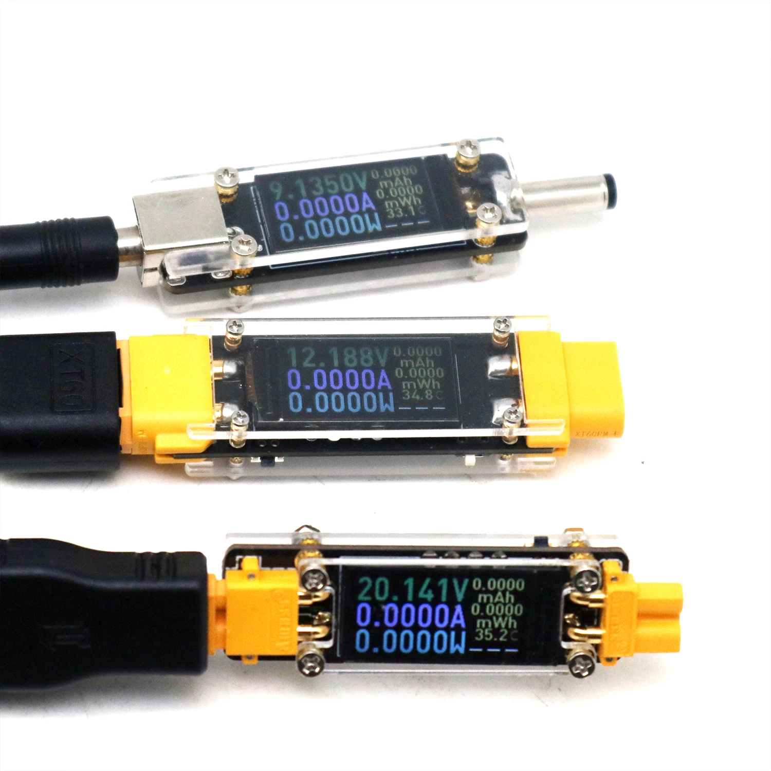 20A XT30 XT60 DC Voltmeter Ammeter Power Meter Bidirectional monitor BMS Drone RC Battery Charging Charger Discharger Tester CAR