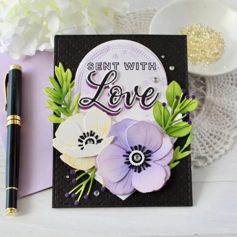 

The Bigs Congrats to the Grad Seasoned with Love Sentiment Stamps Die Anemones Framed Dies Stencils DIY Scrapbook Diary 2025 New