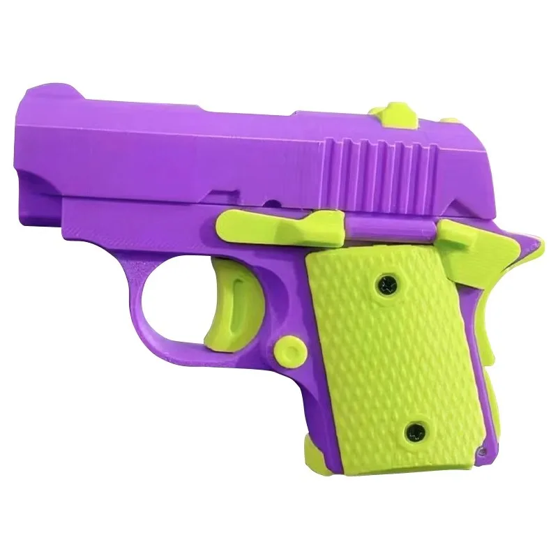 Mini 1911 Children\'S Toy Gun 3D Printing Fidget Toy For Kids Adults Stress Relief Toy Christmas Gift