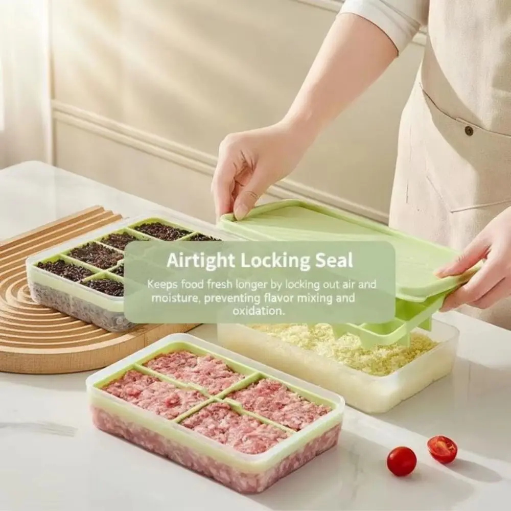 4/8/24 Grids Food Storage Box Food-grade Detachable Fresh Keeping Container Reusable Meat Rice Sub Packing
