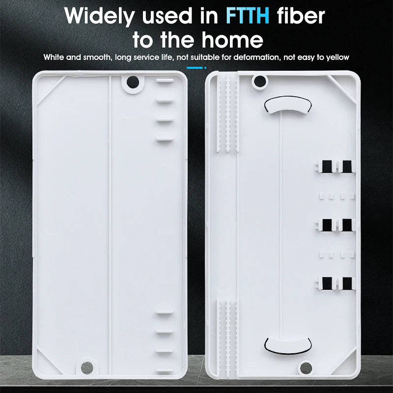 50PCS 2 In 2 Out Fiber Optic Protection Box FTTH Optical Fiber Heat Shrink Tubing / Drop Fiber Cable Protective Box Tool