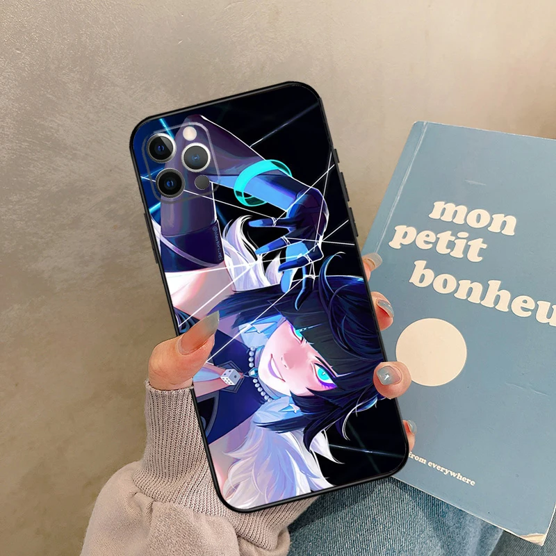 حافظة Yelan Genshin Impact لهاتف iPhone 17 Air 16 15 14 13 11 12 Pro Max 13 mini XR 15 16 Plus 16e غطاء خلفي