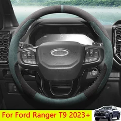 For Ford Ranger 2023+Suede Leather Stitch Deep Dish Sport Racing Car Steering WheelOpens in a new window Fit For