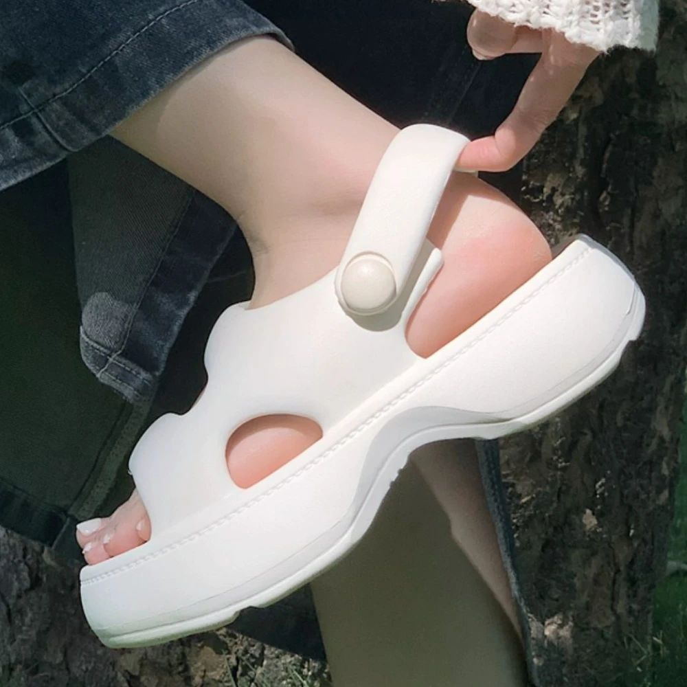 Double Band Soft Sole Thick Bottom Women Slippers Slides Bathroom Beach Indoor Sandals Summer Couple Shoes