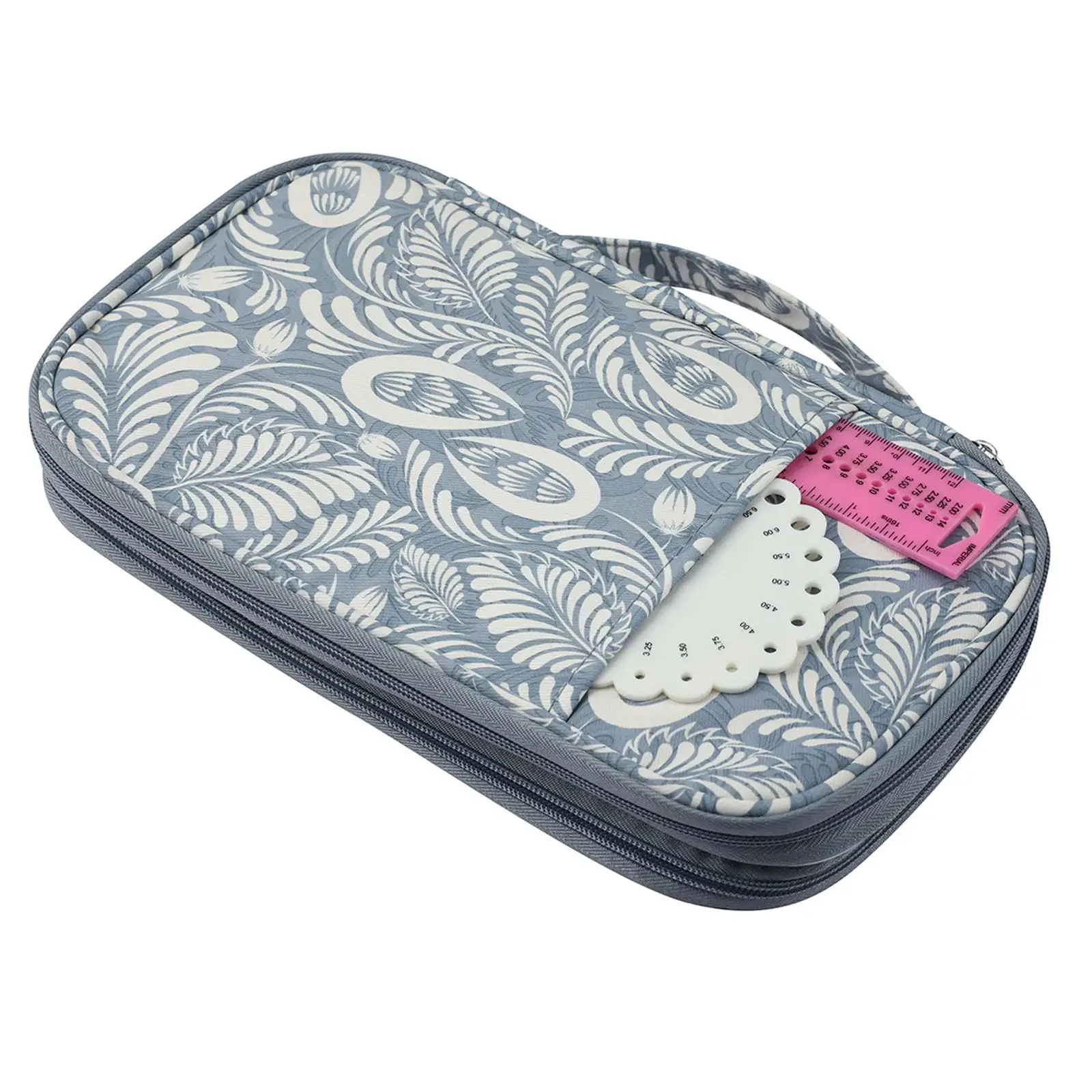 Knitting Organizer Bag, Portable Storage Solution for Circular and Straight